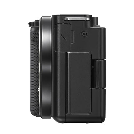 Sony Alpha ZV-E10 - APS-C Interchangeable Lens Mirrorless Vlog Camera Kit - Black