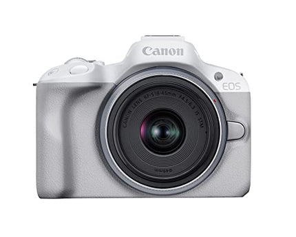 Canon EOS R50 Mirrorless RF-S18-45mm F4.5-6.3 is STM Lens Kit, 24.2 MP