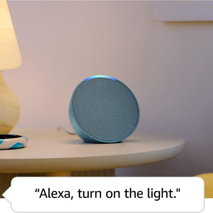 Amazon Echo Pop (newest model), Our smallest Alexa speaker, Fits in any room, Lavender Bloom