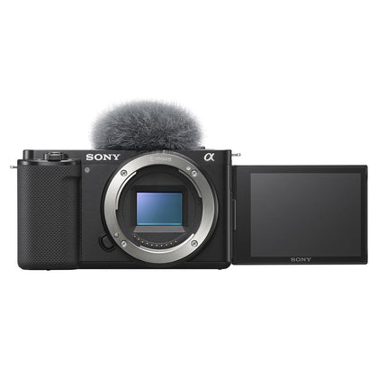 Sony Alpha ZV-E10 - APS-C Interchangeable Lens Mirrorless Vlog Camera Kit - Black
