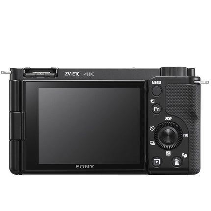 Sony Alpha ZV-E10 - APS-C Interchangeable Lens Mirrorless Vlog Camera Kit - Black