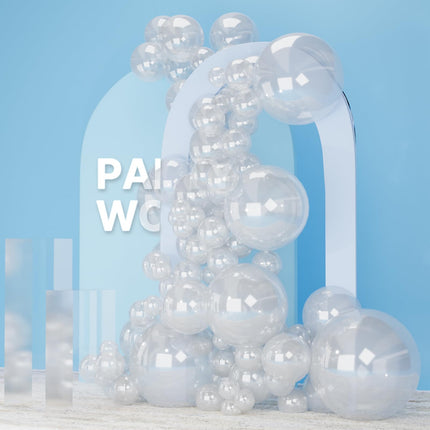 PartyWoo Black Balloons, 140 pcs Matte Black Balloons Different Sizes Pack of 5-18 Inch