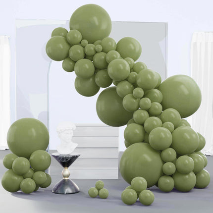 PartyWoo Black Balloons, 140 pcs Matte Black Balloons Different Sizes Pack of 5-18 Inch