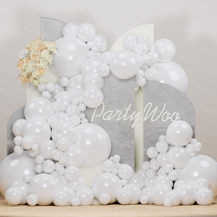 PartyWoo Black Balloons, 140 pcs Matte Black Balloons Different Sizes Pack of 5-18 Inch
