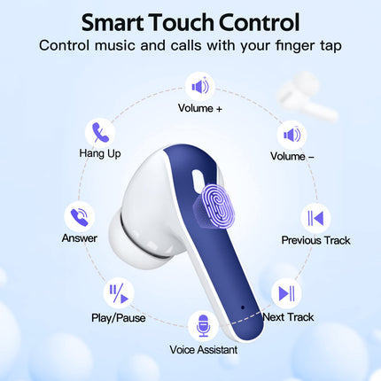 TAGRY Bluetooth Headphones True Wireless Earbuds 60H Playback