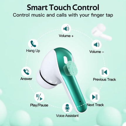 TAGRY Bluetooth Headphones True Wireless Earbuds 60H Playback
