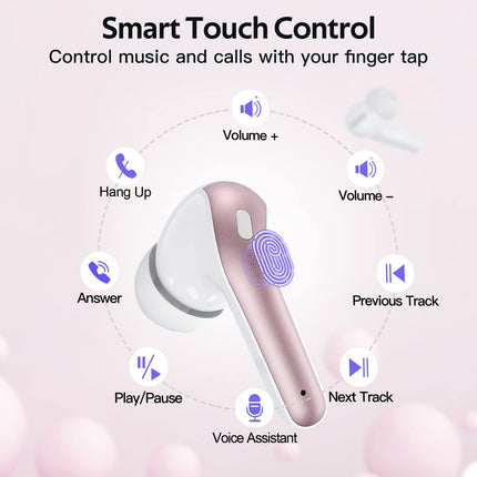 TAGRY Bluetooth Headphones True Wireless Earbuds 60H Playback