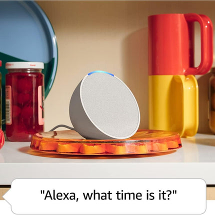Amazon Echo Pop (newest model), Our smallest Alexa speaker, Fits in any room, Lavender Bloom