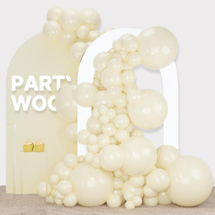 PartyWoo Black Balloons, 140 pcs Matte Black Balloons Different Sizes Pack of 5-18 Inch