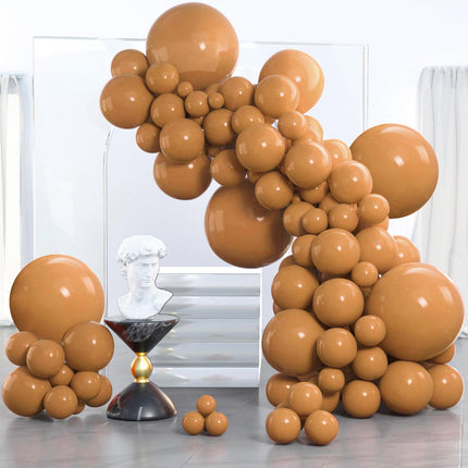 PartyWoo Black Balloons, 140 pcs Matte Black Balloons Different Sizes Pack of 5-18 Inch