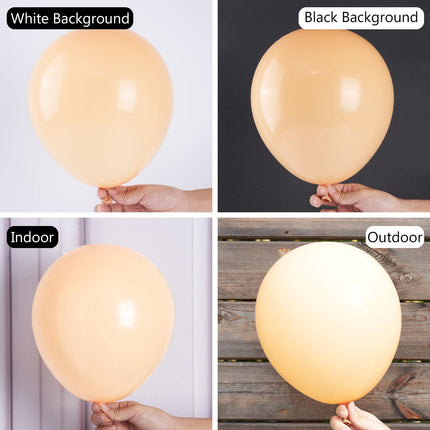 PartyWoo Black Balloons, 140 pcs Matte Black Balloons Different Sizes Pack of 5-18 Inch
