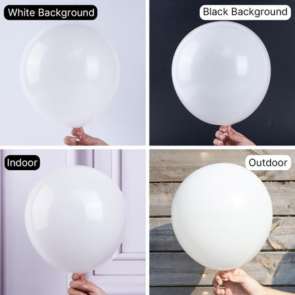 PartyWoo Black Balloons, 140 pcs Matte Black Balloons Different Sizes Pack of 5-18 Inch