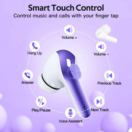 TAGRY Bluetooth Headphones True Wireless Earbuds 60H Playback