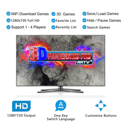 RegiisJoy [30000 Games in 1] Pandora's Box 70S Arcade Game Console