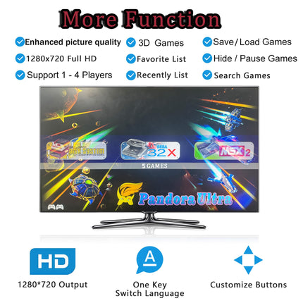 RegiisJoy [30000 Games in 1] Pandora's Box 70S Arcade Game Console