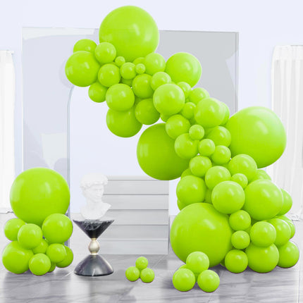 PartyWoo Black Balloons, 140 pcs Matte Black Balloons Different Sizes Pack of 5-18 Inch