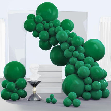 PartyWoo Black Balloons, 140 pcs Matte Black Balloons Different Sizes Pack of 5-18 Inch