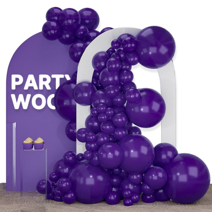 PartyWoo Black Balloons, 140 pcs Matte Black Balloons Different Sizes Pack of 5-18 Inch