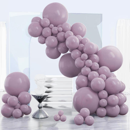 PartyWoo Black Balloons, 140 pcs Matte Black Balloons Different Sizes Pack of 5-18 Inch