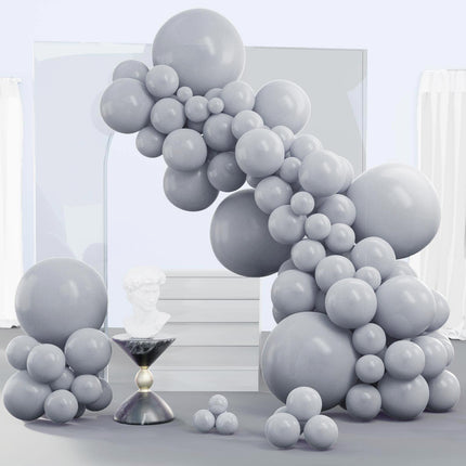 PartyWoo Black Balloons, 140 pcs Matte Black Balloons Different Sizes Pack of 5-18 Inch