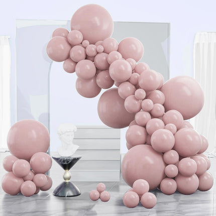 PartyWoo Black Balloons, 140 pcs Matte Black Balloons Different Sizes Pack of 5-18 Inch