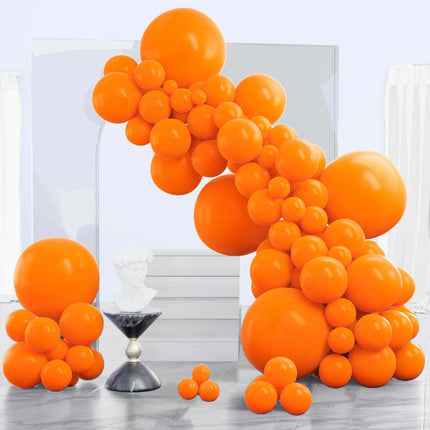 PartyWoo Black Balloons, 140 pcs Matte Black Balloons Different Sizes Pack of 5-18 Inch