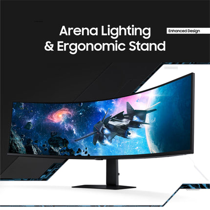 SAMSUNG 49” Odyssey G9 Series DQHD 1000R Curved Gaming Monitor