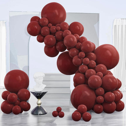 PartyWoo Black Balloons, 140 pcs Matte Black Balloons Different Sizes Pack of 5-18 Inch