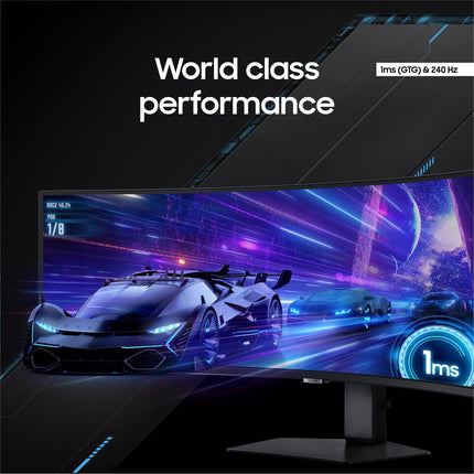SAMSUNG 49” Odyssey G9 Series DQHD 1000R Curved Gaming Monitor