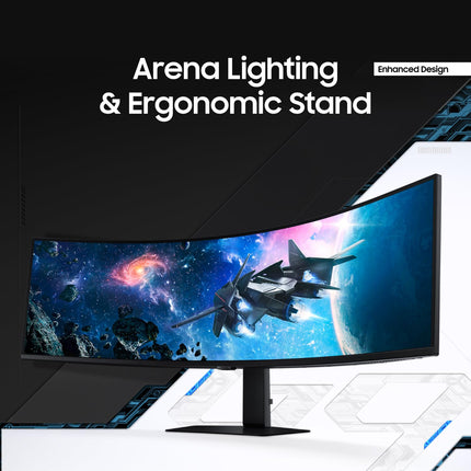 SAMSUNG 49” Odyssey G9 Series DQHD 1000R Curved Gaming Monitor