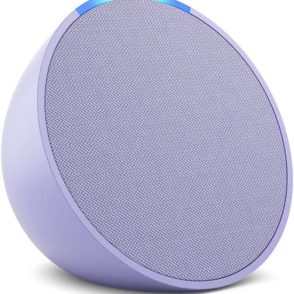 Amazon Echo Pop (newest model), Our smallest Alexa speaker, Fits in any room, Lavender Bloom