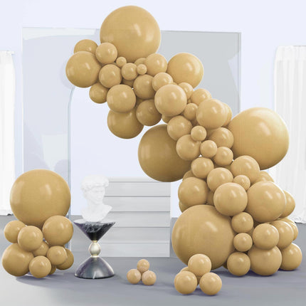 PartyWoo Black Balloons, 140 pcs Matte Black Balloons Different Sizes Pack of 5-18 Inch