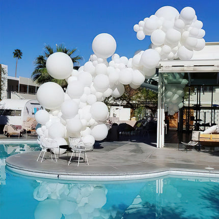 PartyWoo Black Balloons, 140 pcs Matte Black Balloons Different Sizes Pack of 5-18 Inch