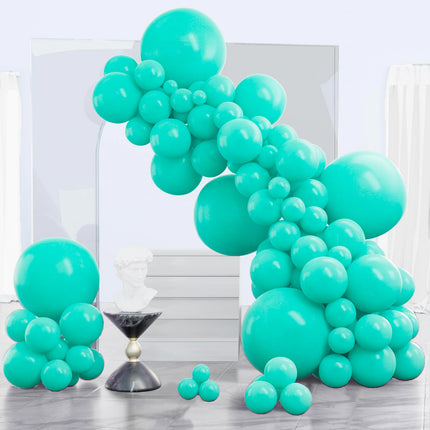PartyWoo Black Balloons, 140 pcs Matte Black Balloons Different Sizes Pack of 5-18 Inch