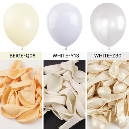 PartyWoo Black Balloons, 140 pcs Matte Black Balloons Different Sizes Pack of 5-18 Inch