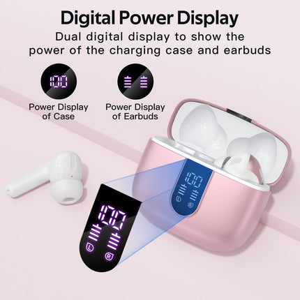 TAGRY Bluetooth Headphones True Wireless Earbuds 60H Playback