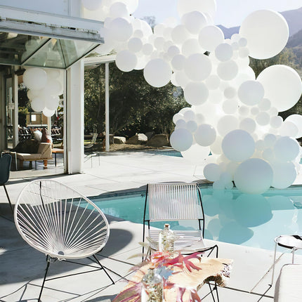 PartyWoo Black Balloons, 140 pcs Matte Black Balloons Different Sizes Pack of 5-18 Inch