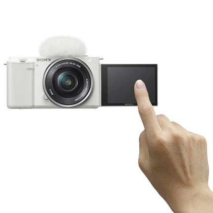 Sony Alpha ZV-E10 - APS-C Interchangeable Lens Mirrorless Vlog Camera Kit - Black