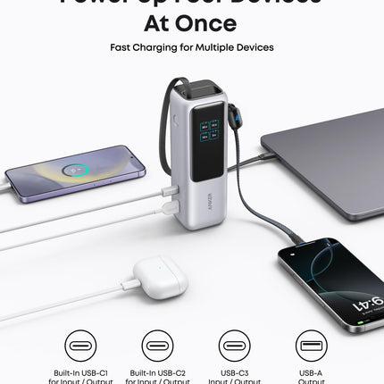 Anker Laptop Power Bank, 25,000mAh with Triple 100W USB-C
