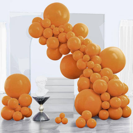 PartyWoo Black Balloons, 140 pcs Matte Black Balloons Different Sizes Pack of 5-18 Inch