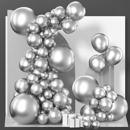 PartyWoo Black Balloons, 140 pcs Matte Black Balloons Different Sizes Pack of 5-18 Inch
