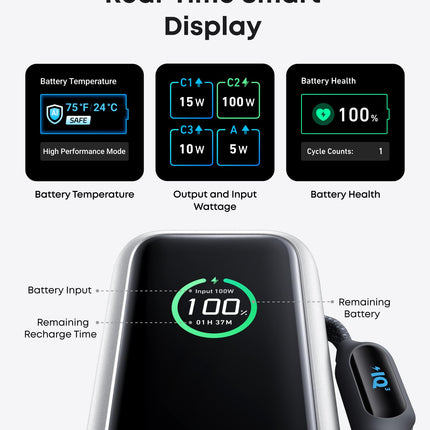 Anker Laptop Power Bank, 25,000mAh with Triple 100W USB-C
