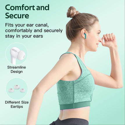 TAGRY Bluetooth Headphones True Wireless Earbuds 60H Playback