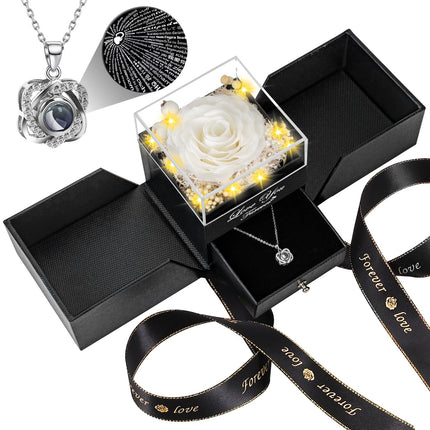 Preserved Black Real Rose-Eternal Flowers