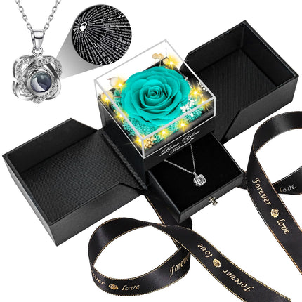 Preserved Black Real Rose-Eternal Flowers