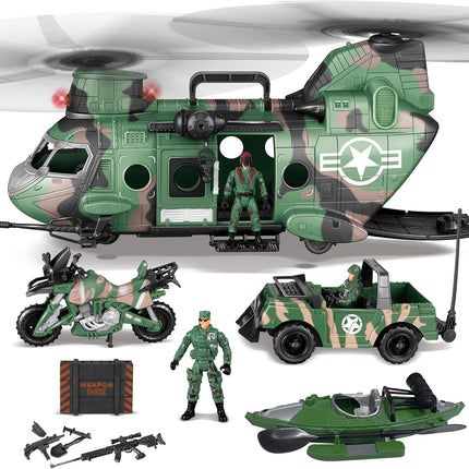 JOYIN 10-in-1 Military Helicopter Toys
