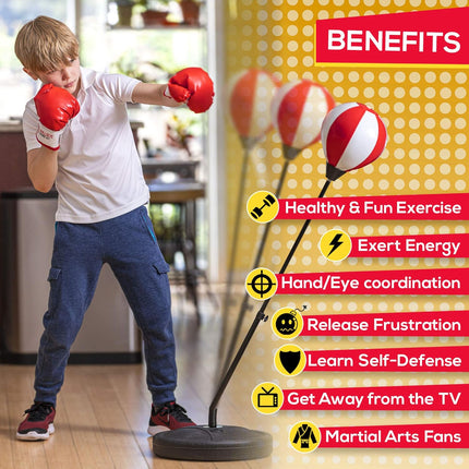 Whoobli Punching Bag  Incl Boxing Gloves