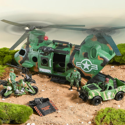 JOYIN 10-in-1 Military Helicopter Toys