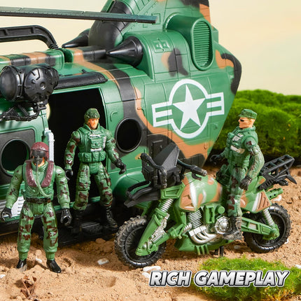 JOYIN 10-in-1 Military Helicopter Toys